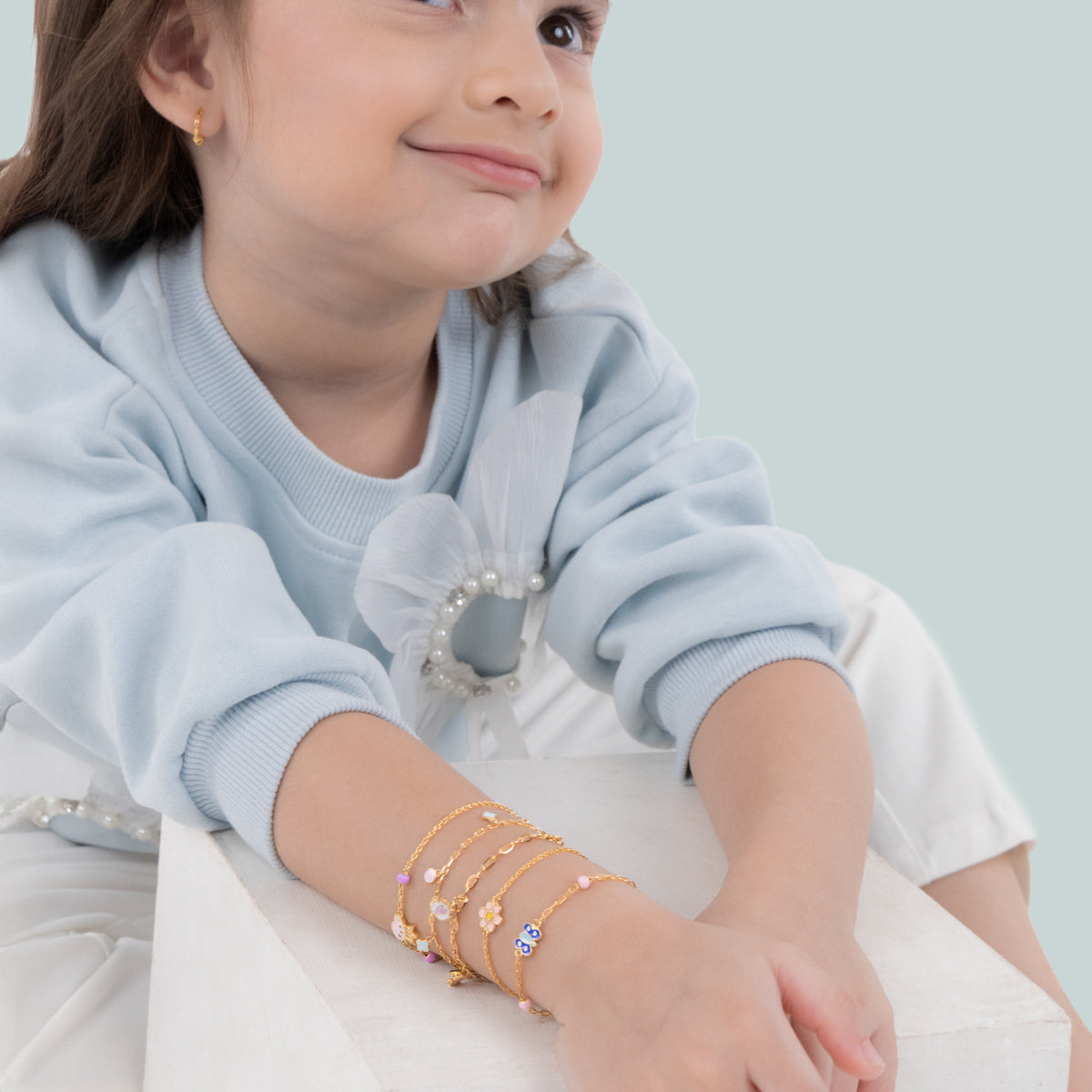 kids gold bracelet tiny jewels hallmarked kids gold jewellery 