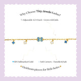 Dotted Butterfly Charm Bracelet