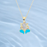 Blue Blessings Ganpati Pendant