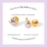 Sparkling Swans Studs