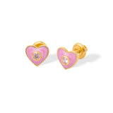 Barbie Heart Studs