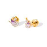 Sparkling Swans Studs