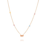 Tiny Jewels necklace with a butterfly pendant on a white background