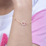 Love Loop Hearts Bracelet