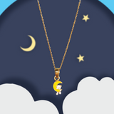 Crescent Bear Pendant