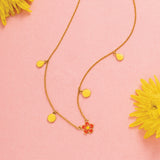 Peachy Sunny Bloom Neckchain