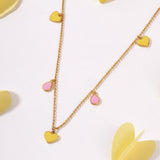 Pinky Sunshine Heart Neckchain